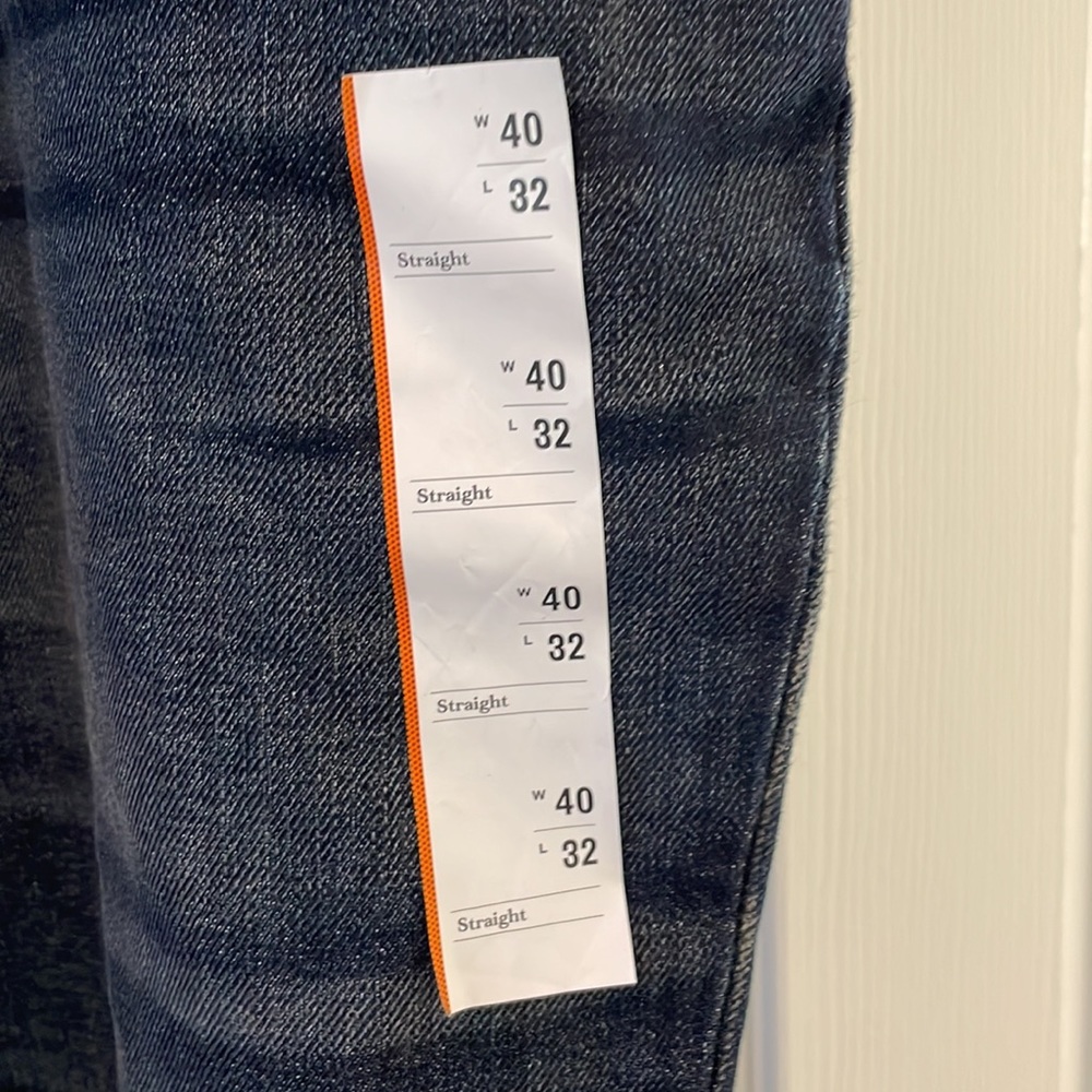 NWT Mens Straight Leg Jeans 40X32 - Picture 4 of 8